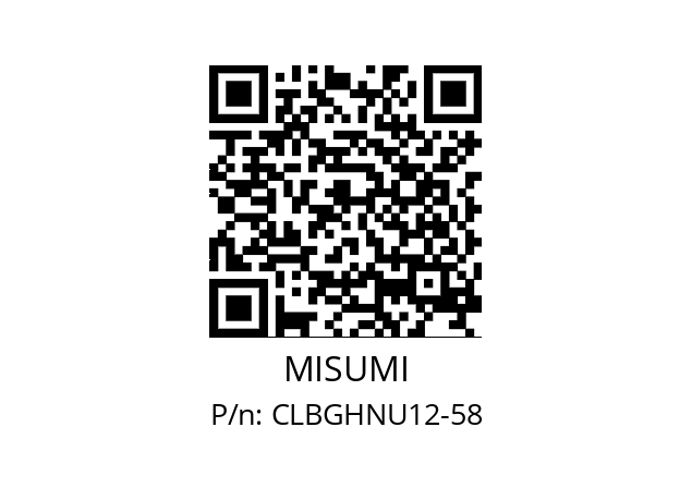   MISUMI CLBGHNU12-58