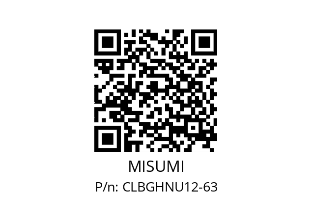   MISUMI CLBGHNU12-63