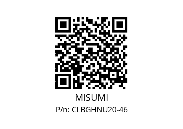   MISUMI CLBGHNU20-46