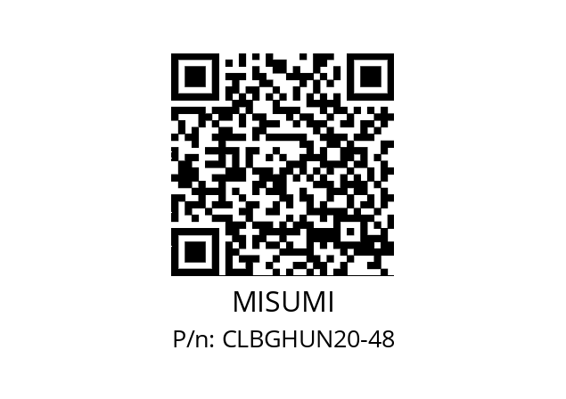   MISUMI CLBGHUN20-48