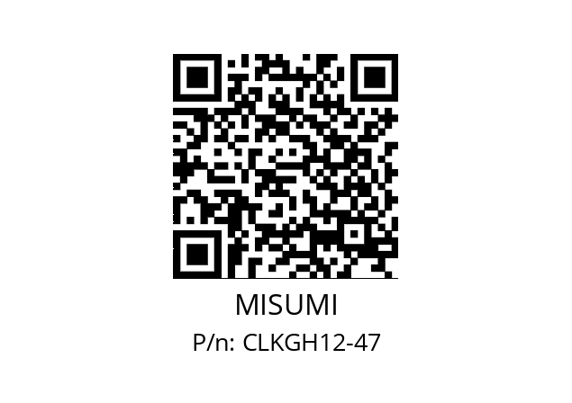   MISUMI CLKGH12-47