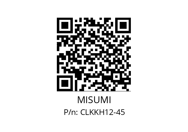   MISUMI CLKKH12-45