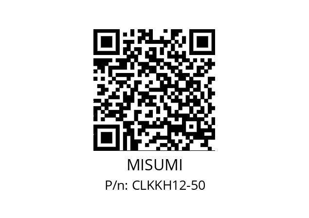   MISUMI CLKKH12-50