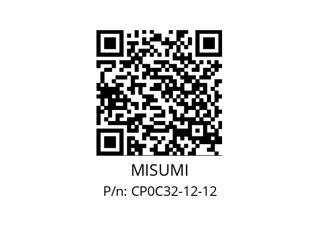   MISUMI CP0C32-12-12