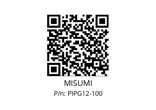   MISUMI PIPG12-100