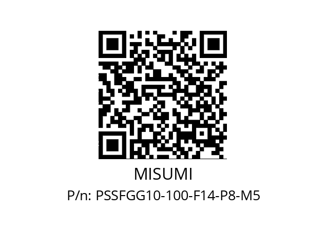   MISUMI PSSFGG10-100-F14-P8-M5