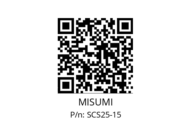   MISUMI SCS25-15