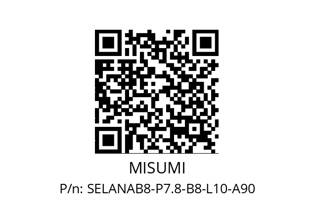   MISUMI SELANAB8-P7.8-B8-L10-A90