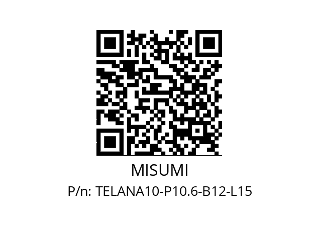   MISUMI TELANA10-P10.6-B12-L15