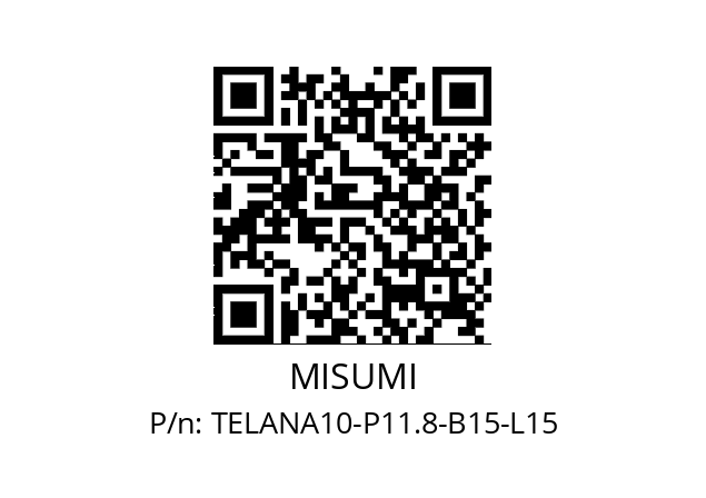   MISUMI TELANA10-P11.8-B15-L15