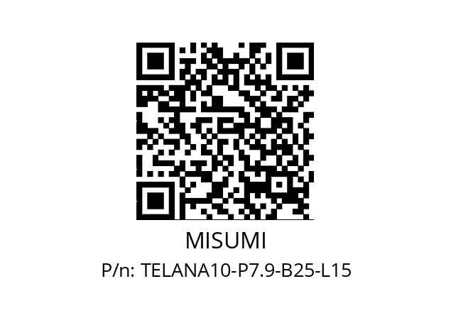   MISUMI TELANA10-P7.9-B25-L15