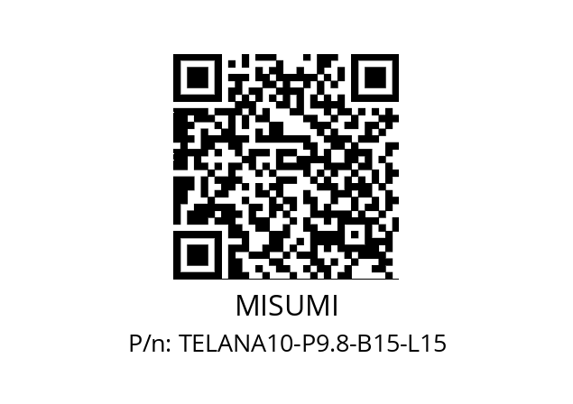   MISUMI TELANA10-P9.8-B15-L15