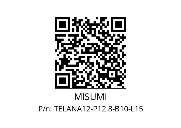   MISUMI TELANA12-P12.8-B10-L15