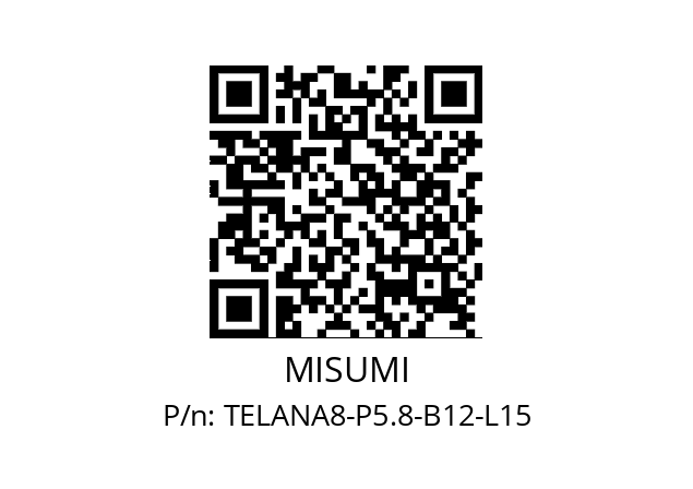   MISUMI TELANA8-P5.8-B12-L15