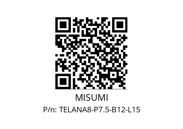   MISUMI TELANA8-P7.5-B12-L15