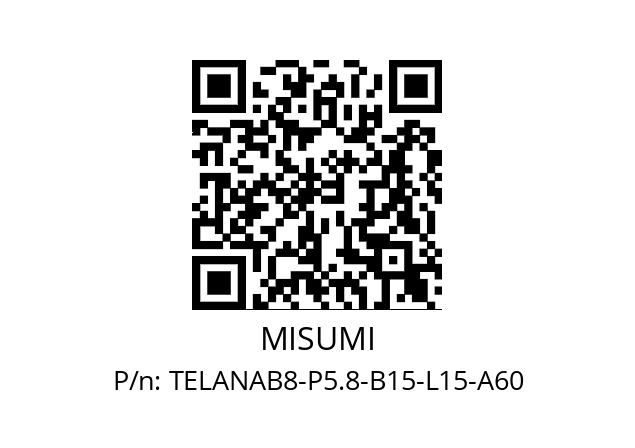   MISUMI TELANAB8-P5.8-B15-L15-A60