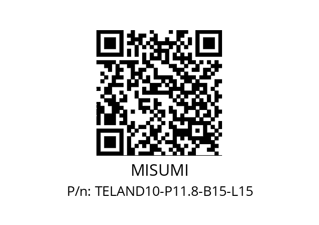   MISUMI TELAND10-P11.8-B15-L15