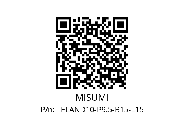   MISUMI TELAND10-P9.5-B15-L15