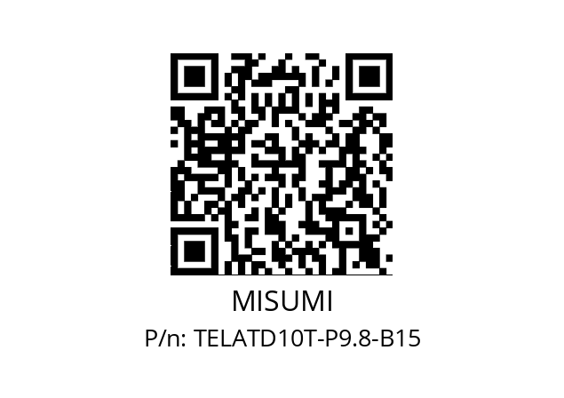   MISUMI TELATD10T-P9.8-B15