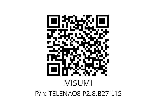   MISUMI TELENAO8 P2.8.B27-L15