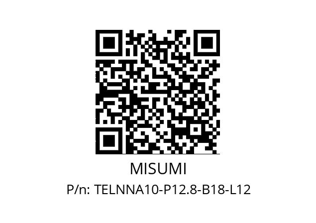   MISUMI TELNNA10-P12.8-B18-L12