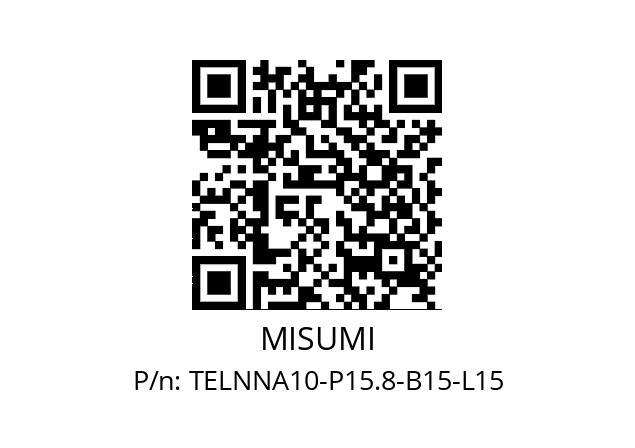   MISUMI TELNNA10-P15.8-B15-L15