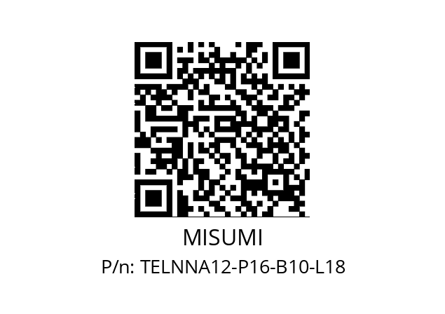   MISUMI TELNNA12-P16-B10-L18