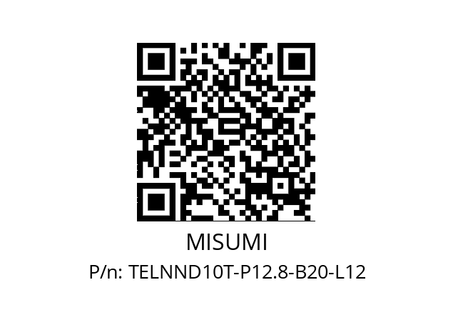   MISUMI TELNND10T-P12.8-B20-L12