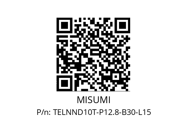   MISUMI TELNND10T-P12.8-B30-L15