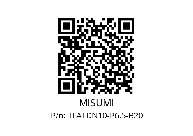   MISUMI TLATDN10-P6.5-B20