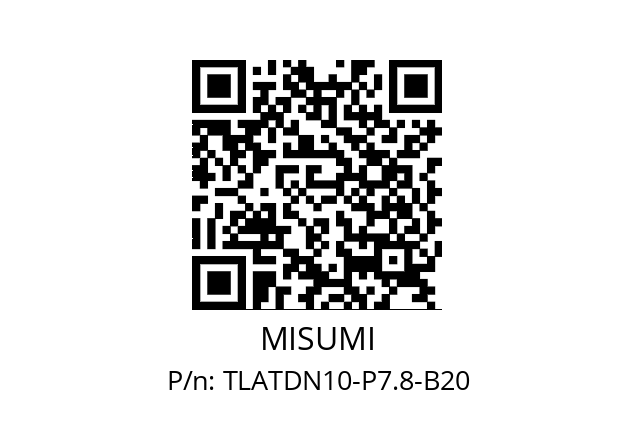   MISUMI TLATDN10-P7.8-B20