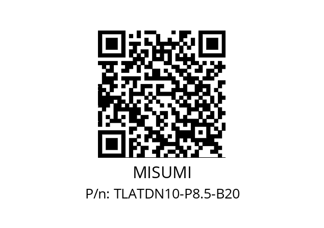   MISUMI TLATDN10-P8.5-B20