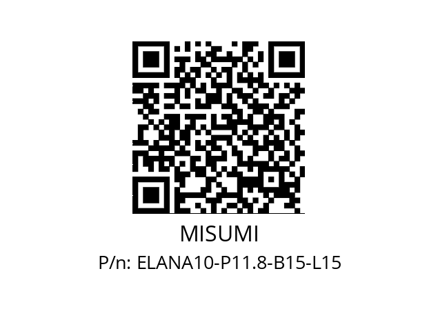   MISUMI ELANA10-P11.8-B15-L15