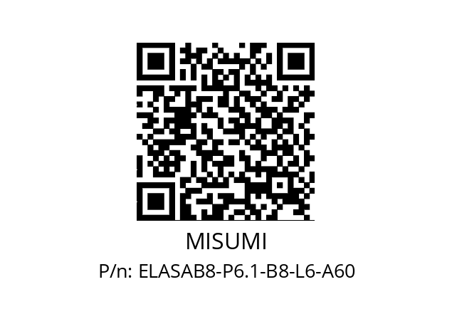   MISUMI ELASAB8-P6.1-B8-L6-A60