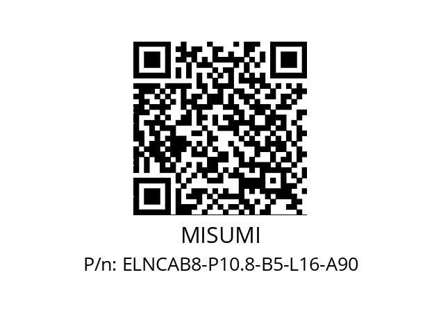   MISUMI ELNCAB8-P10.8-B5-L16-A90