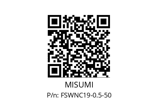   MISUMI FSWNC19-0.5-50