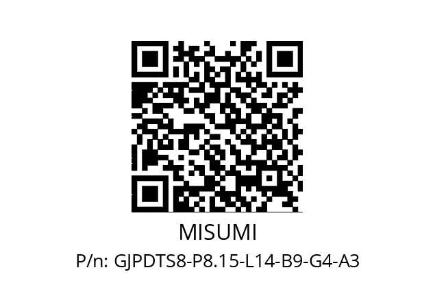   MISUMI GJPDTS8-P8.15-L14-B9-G4-A3