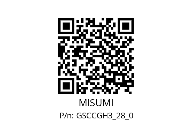   MISUMI GSCCGH3_28_0