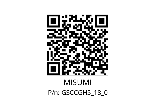   MISUMI GSCCGH5_18_0