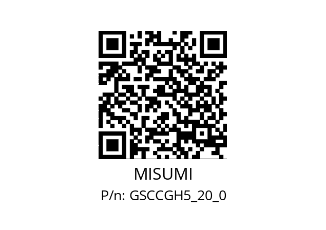   MISUMI GSCCGH5_20_0