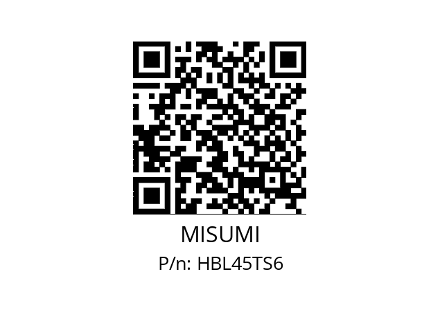   MISUMI HBL45TS6