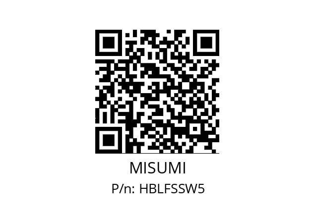   MISUMI HBLFSSW5