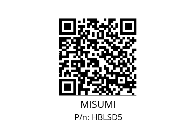   MISUMI HBLSD5