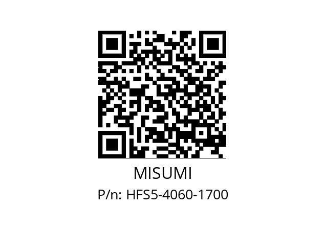   MISUMI HFS5-4060-1700