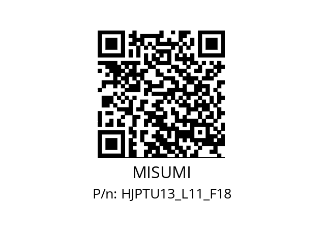   MISUMI HJPTU13_L11_F18