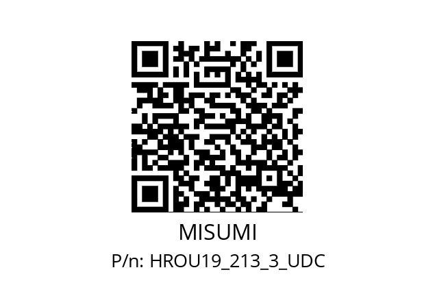   MISUMI HROU19_213_3_UDC