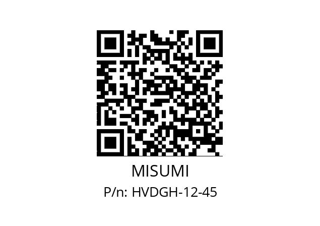   MISUMI HVDGH-12-45