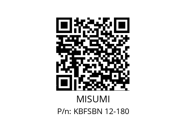   MISUMI KBFSBN 12-180