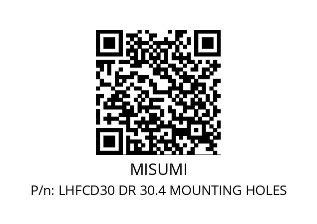   MISUMI LHFCD30 DR 30.4 MOUNTING HOLES