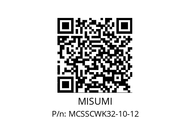   MISUMI MCSSCWK32-10-12